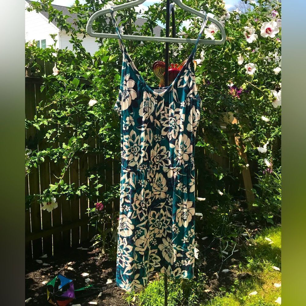 Green & White Sundress